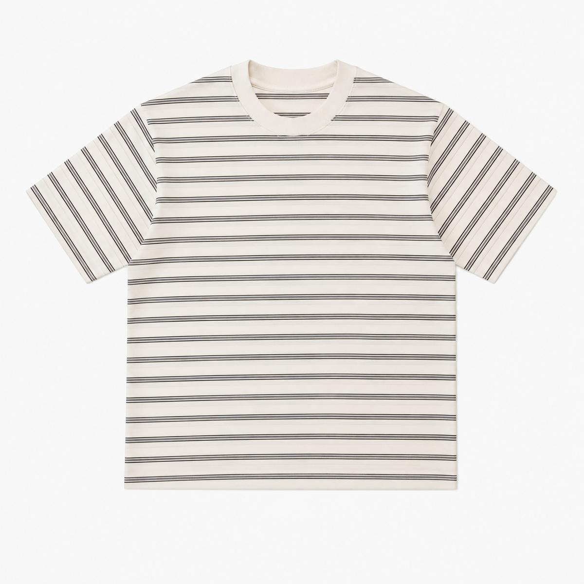 Cream Striped Tee